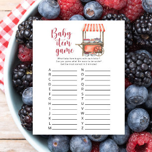 Papier Berry - Jeu d'article pour bébé. Jeu de Baby Showe