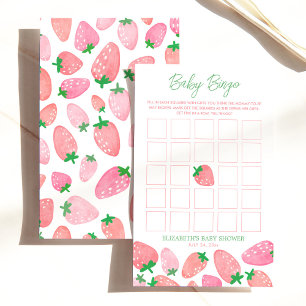 Papier Berry Sweet Baby Baby shower Bingo Jeu