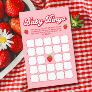 Papier Berry Sweet Baby shower fraise Baby Jeu de Bingo
