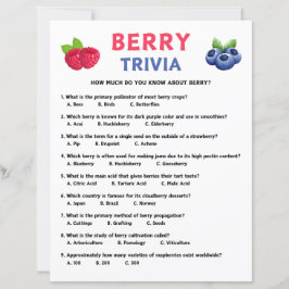 Papier Berry Trivia Game