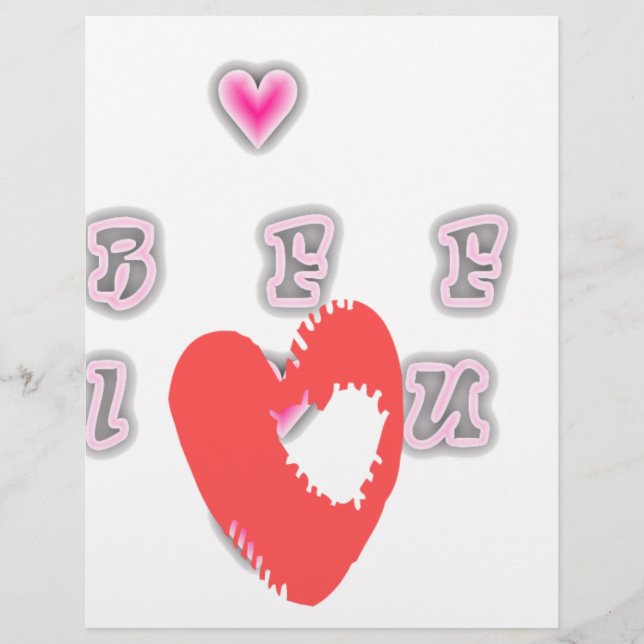 Papier BFF. Best Friends Forever : I love You Text Citati (Devant)