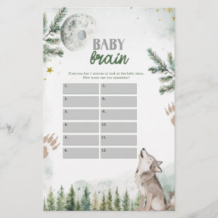 Papier Bienvenue dans les jeux de cerveau pour bébé loup