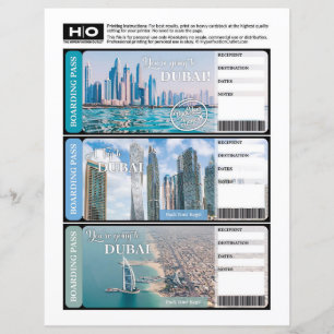 Papier Billet Faux Dubaï pour Voyage et Événements