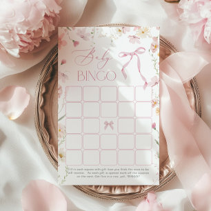 Papier Bingo bébé Arc rose Fantaisiste Fleur sauvage