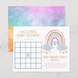 Papier Bingo de Baby shower de Little Rainbow