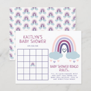 Papier Bingo de Baby shower de Little Rainbow