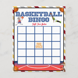 Papier Bingo de basket-ball - Jeux de Baby shower