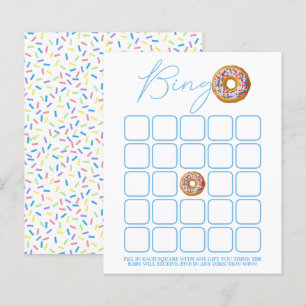 Papier Bingo du Baby shower de l'arrosage de donut
