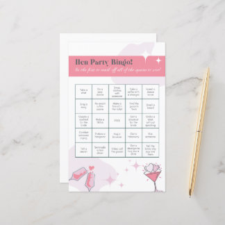 Papier Bingo Hen Party | Hen Do | Icebreaker | MARIAGE