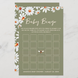 Papier Bingo pour bébé Daisy & Bumblebee