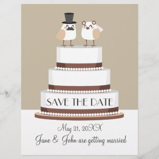Papier Birds Love Mariage Cake