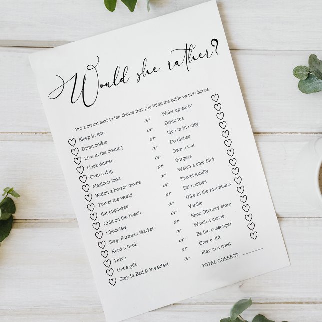 Papier Black Modern Simple Script Jeu Plutôt (Créateur téléchargé)