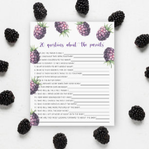 Papier Blackberry - 20 questions sur le jeu des parents