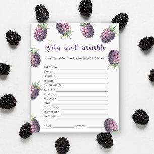 Papier Blackberry - Baby Word Scramble Jeu