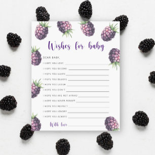 Papier Blackberry - Partie   voeux pour bébé