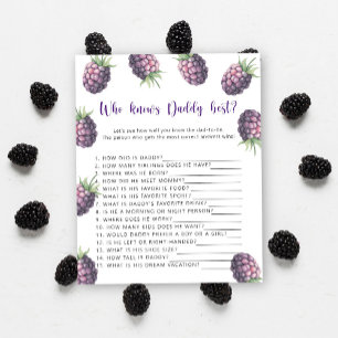 Papier Blackberry - Qui connaît DADDY meilleur jeu