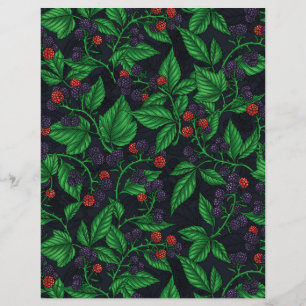 Papier Blackberry sur gris foncé
