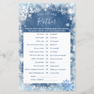 Papier Blanc Bleu Hiver Flamme De Neige Voudrait-Elle Pla