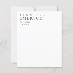 Papier Blanc noir minimaliste moderne simple