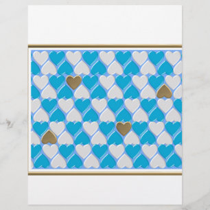 Papier Bleu, blanc motif bavarois.