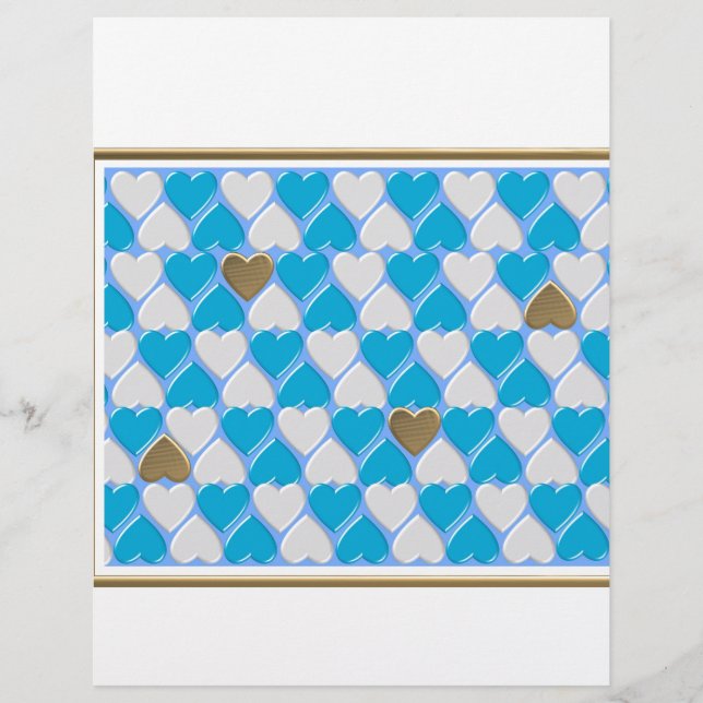 Papier Bleu, blanc motif bavarois. (Devant)