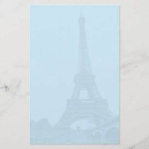 Papier bleu de papeterie de Tour Eiffel