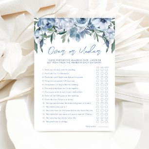Papier Bleu Dusty Au-Dessus Ou Sous La Fête des mariées C