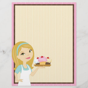 Papier Blonde Baker Cupcake D12 En-tête 5