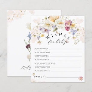 Papier Bloom Fleur sauvage Rustic Baby shower Game Wings