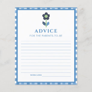 Papier Blue Boy Cute Elephant Conseil Parents Baby shower
