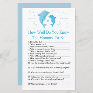 Papier Blue Dolphin Comment bien connaissez-vous le jeu d