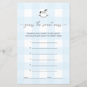 Papier Blue En vichy Rocking Horse Devine Le Jeu De Mess