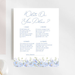Papier Blue Floral Que Sur Votre Téléphone Fête des marié