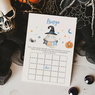 Papier Blue Ghost Little Boo Baby shower Bingo Jeu