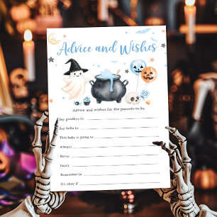 Papier Blue Ghost Little Boo Jeu de Conseils et Vœux