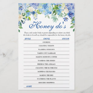 Papier Blue Hydrangea Green Fête des mariées Jeu