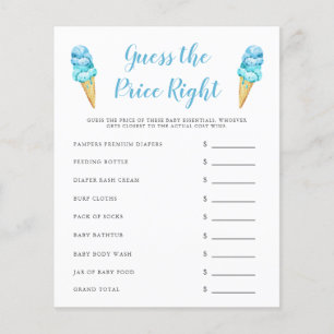 Papier Blue Ice Cream Devine Le Prix Bon Jeu