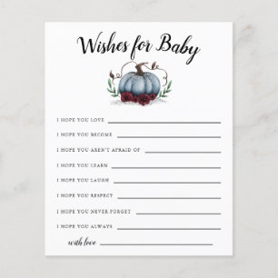 Papier Blue Little Citrouille Wives for Baby Card