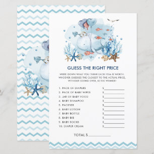 Papier Blue Nautical Whale Baby Devine le bon prix