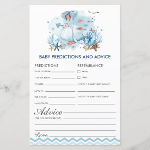 Papier Blue Nautical Whale Baby Prédictions et conseils