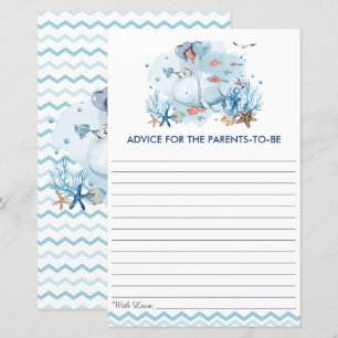 Papier Blue Nautical Whale Baby shower Conseils pour les 
