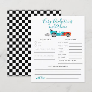 Papier Blue Race Car Baby Prédictions et conseils