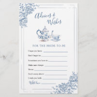 Blue Victorian Garden Bridal Tea Conseils et souha