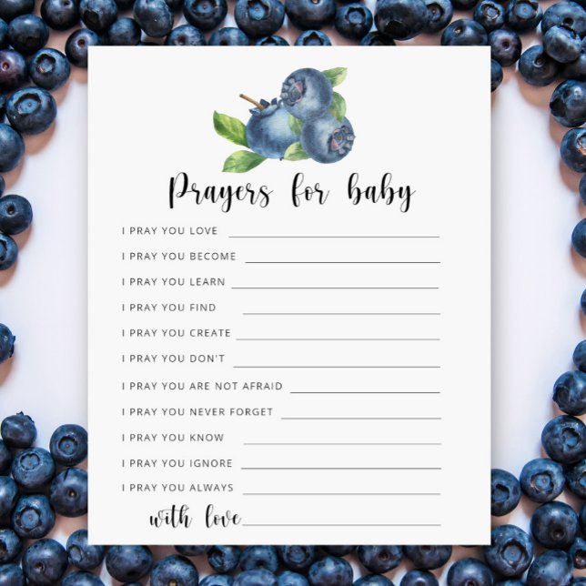 Papier Blueberries - prières pour bébé (Créateur téléchargé)