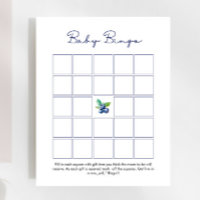 Blueberry Baby Baby shower Bingo Jeu