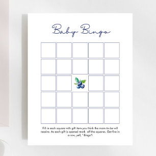 Papier Blueberry Baby Baby shower Bingo Jeu
