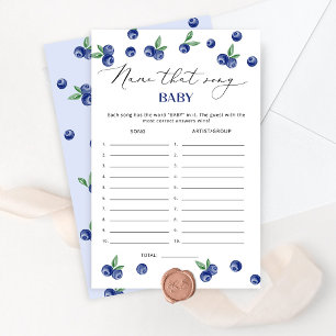 Papier Blueberry doux Nom qui chante jeu bébé