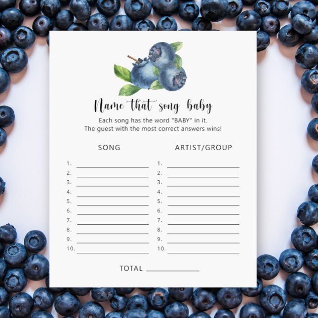 Papier Blueberry - Nom de cette chanson bébé (Créateur téléchargé)