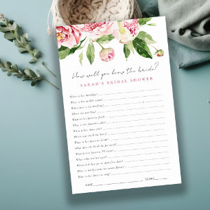 Papier Blush Floral Peony Comme Vous Connaissez Bien Le J