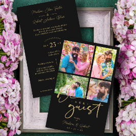 Papier Boda de Collage Budget Black tendance 4 Fotos